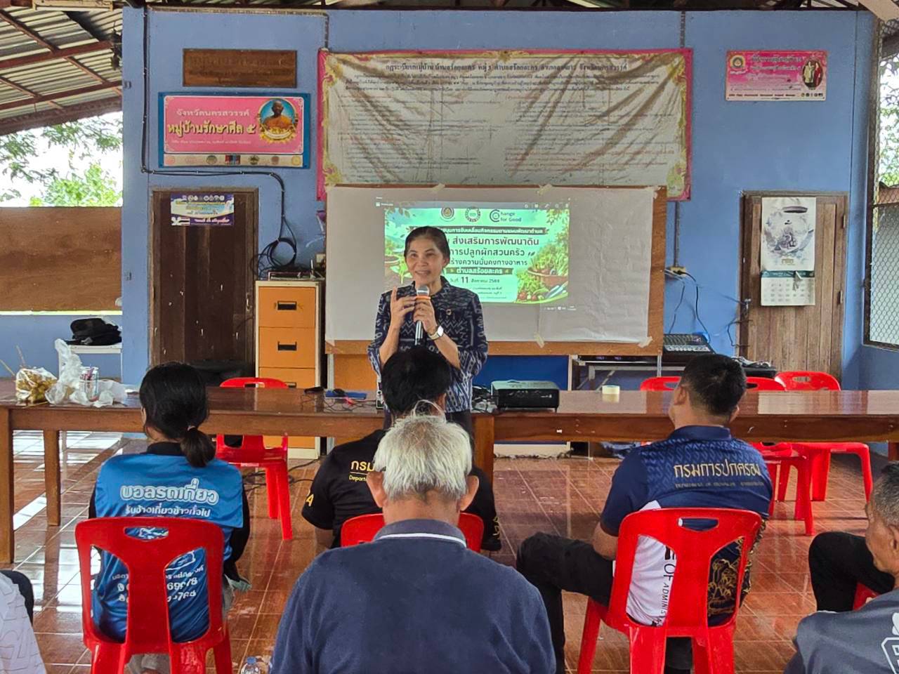 โครงการสนับสนุนการขับเคลื่อนกิจกรรมตามแผนพัฒนาตำบล กิจกรรมส่งเสริมการพัฒนาดินและการปลูกผักสวนครัวเพื่อสร้างความมั่นคงทางอาหาร ตำบลสร้อยละคร