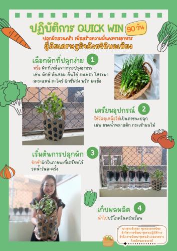 ปฏิบัติการ "Quick Win" 90 วัน ปลูกผักสวนครัว เพื่อสร้างความมั่นคงทางอาหาร สู้ภัยวิกฤตด้วยวิธีพอเพียง